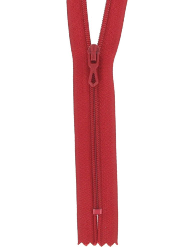 Fecho de correr de nylon - Vermelho carmim