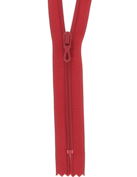 Fecho de correr de nylon - Vermelho carmim