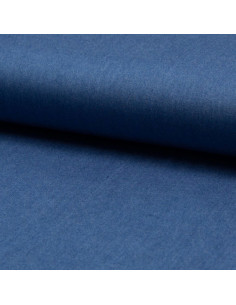 Tecido viscose chambray - Azul médio