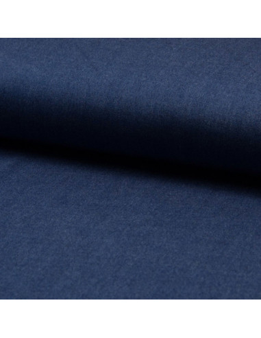 Tecido viscose chambray - Azul jeans