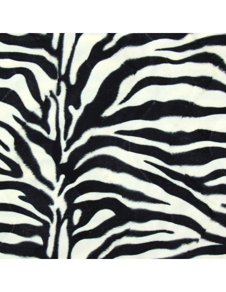 Tecido efeito pele de animal - Zebra