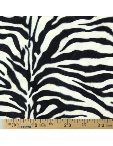 Tecido efeito pele de animal - Zebra