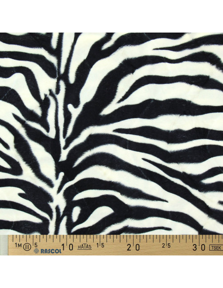 Tecido efeito pele de animal - Zebra