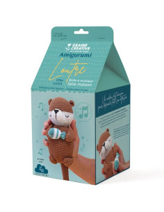Kit de crochê amigurumi - Lontra musical