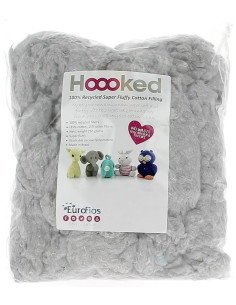 Fibra de enchimento Hoooked 250 g - Cinza nuvem