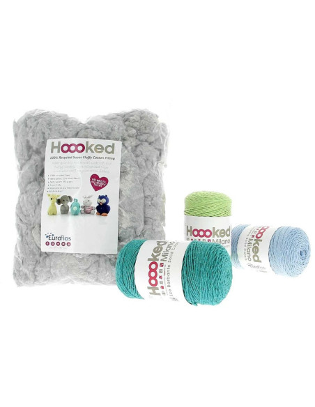 Fibra de enchimento Hoooked 250 g - Cinza nuvem
