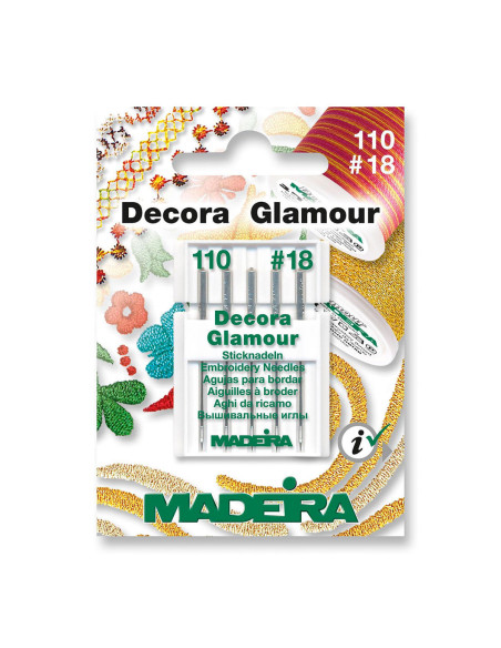 Agulhas para bordar à máquina Madeira Decora Glamour