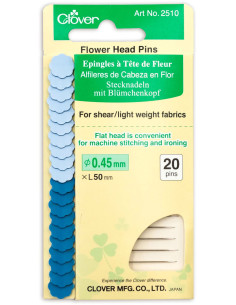 Alfinetes de cabeça fina em forma de flor Clover