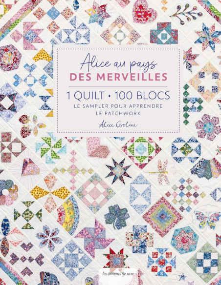 Livro 1 quilt, 100 blocos - Alice no País das Maravilhas