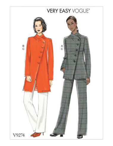Molde de casaco e calça - Vogue 9274