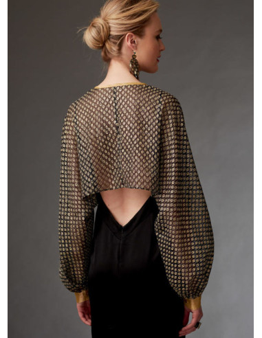 Padrão de boleros e mini capa - Vogue 9276