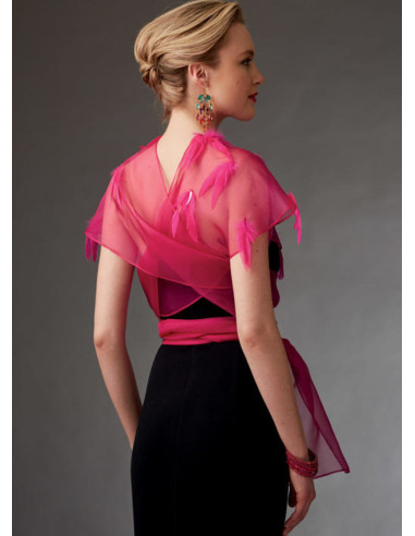 Padrão de boleros e mini capa - Vogue 9276