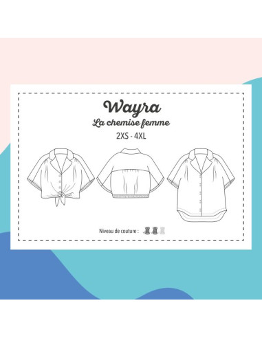 Padrão de camisa Wayra - Marmaï Patterns