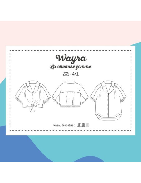 Padrão de camisa Wayra - Marmaï Patterns