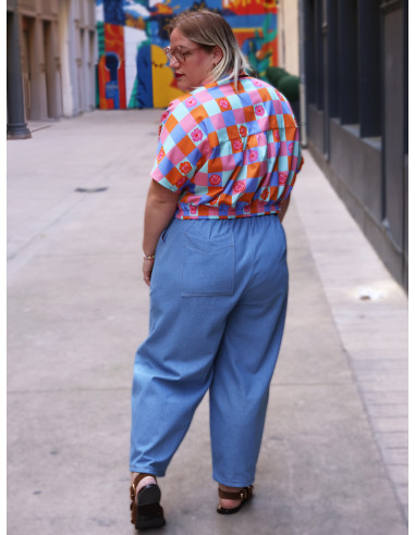 Molde de calça, wide leg ou barrel Inti - Marmaï Patterns