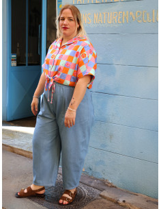 Molde de calça, wide leg ou barrel Inti - Marmaï Patterns 2