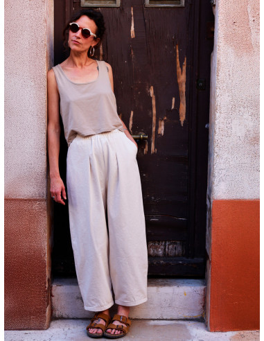 Molde de calça, wide leg ou barrel Inti - Marmaï Patterns