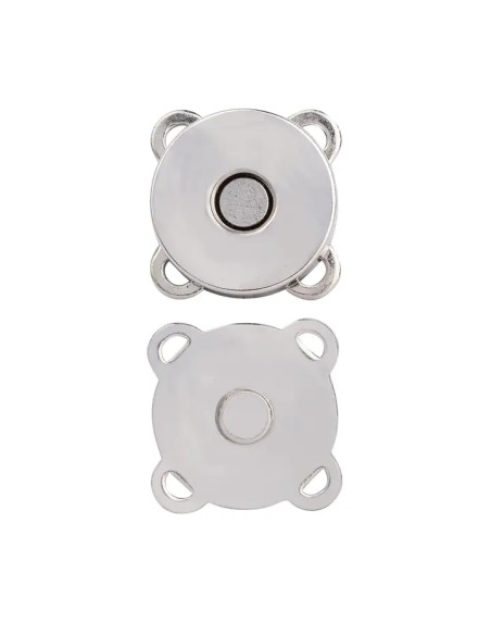 Botões de pressão magnéticos 19 mm para costurar - Prata
