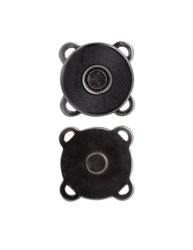 Botões de pressão magnéticos 19 mm para costurar - Preto