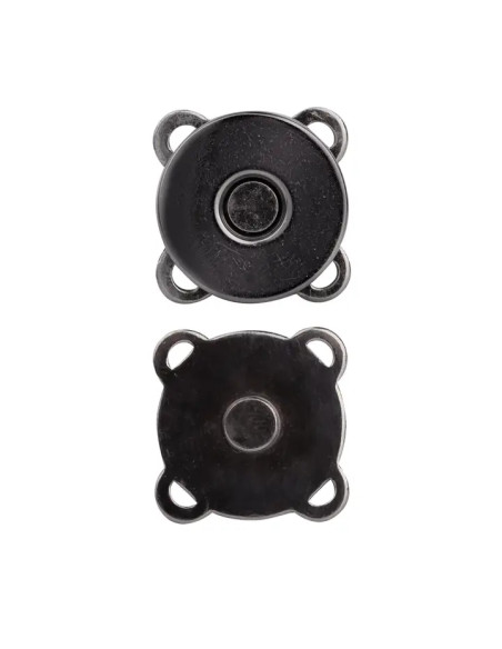 Botões de pressão magnéticos 19 mm para costurar - Preto
