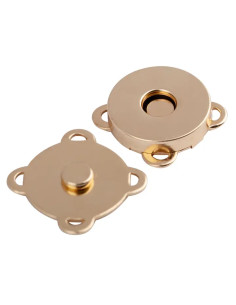 Botões de pressão magnéticos 19 mm para costurar - Ouro