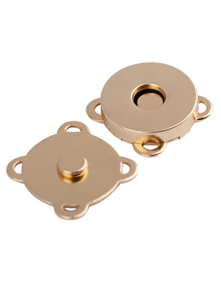 Botões de pressão magnéticos 19 mm para costurar - Ouro