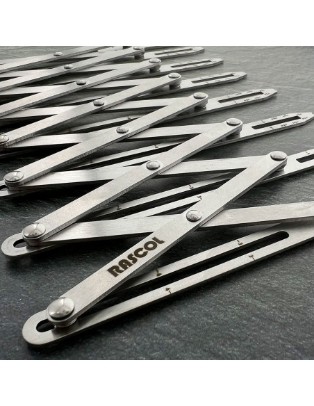 Régua de medição para casas de botão de metal premium Rascol