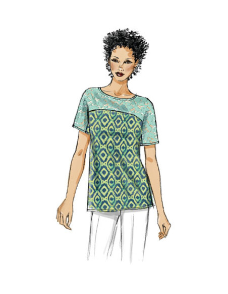 Molde de blusa - Vogue 8877