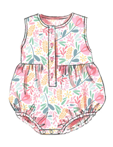 Molde de macacão - Butterick 7048