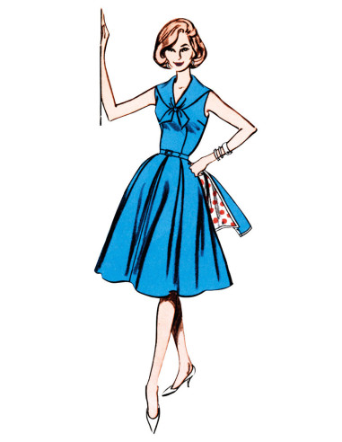Molde de vestido e casaco - Butterick 7052