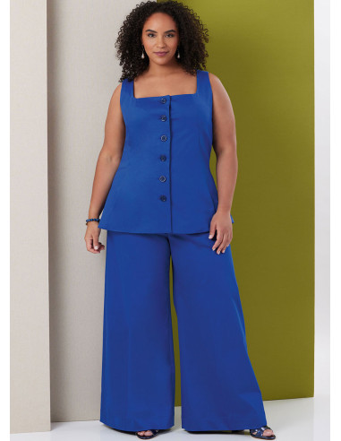 Molde de blusa - Butterick 7046