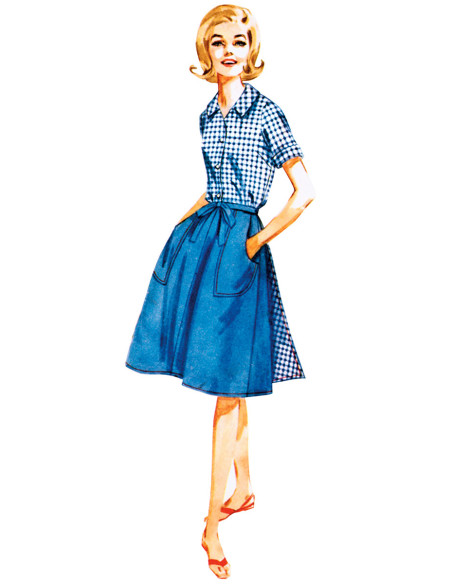 Padrão de roupas vintage - Butterick 7053