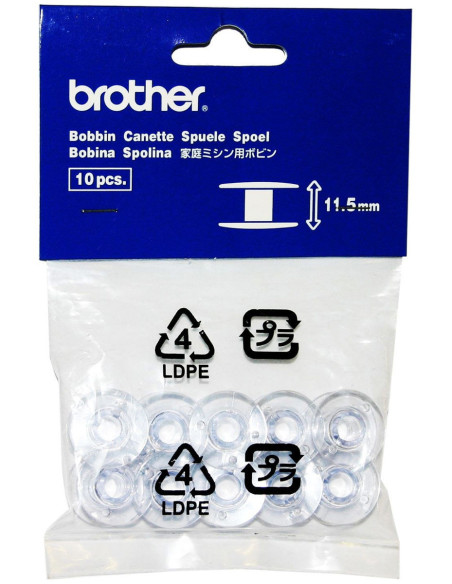 Bobinas Brother originais 11,5 mm para máquinas de costura