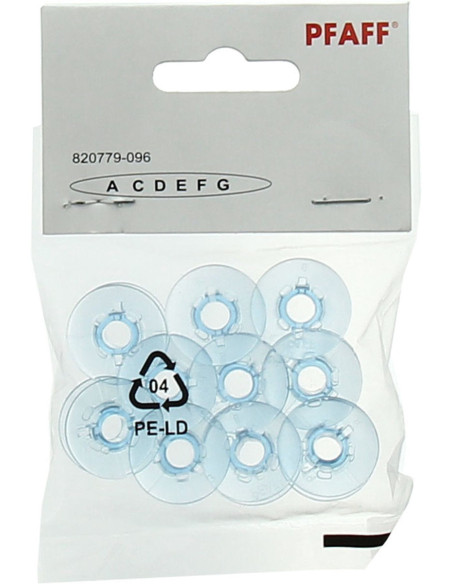 Bobinas Pfaff azuis para máquinas de costura