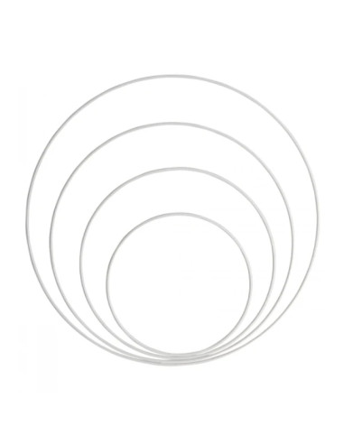 Anel de metal branco para apanhador de sonhos