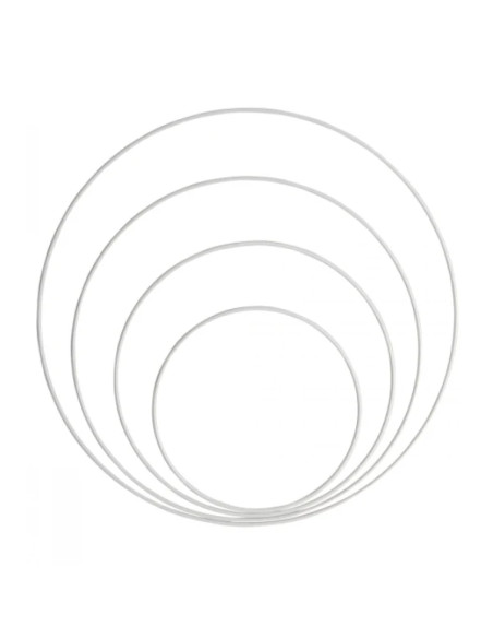 Anel de metal branco para apanhador de sonhos