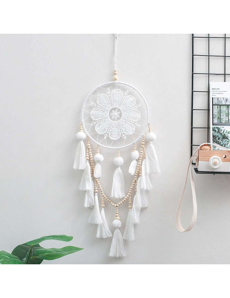 Anel de metal branco para apanhador de sonhos