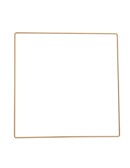Quadrado em metal dourado para filtro dos sonhos