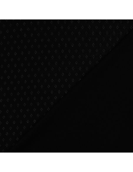 Tecido jersey malha pointelle - Preto