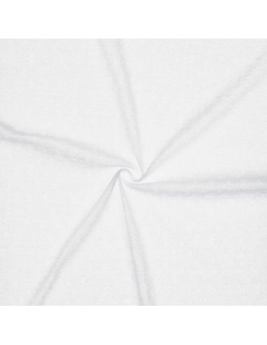 Tecido jersey malha pointelle - Branco