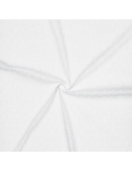 Tecido jersey malha pointelle - Branco