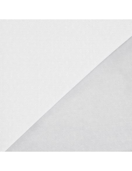 Tecido jersey malha pointelle - Branco