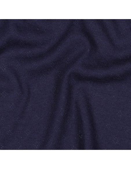Tecido jersey malha pointelle - Azul marinho