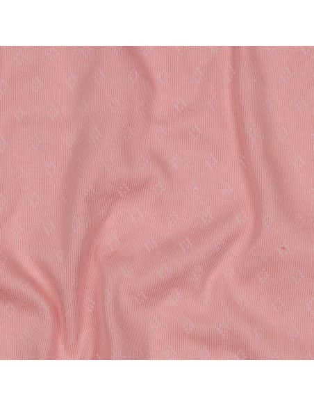 Tecido jersey malha pointelle - Rosa