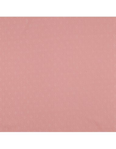 Tecido jersey malha pointelle - Rosa