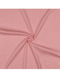 Tecido jersey malha pointelle - Rosa 2
