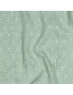 Tecido jersey malha pointelle - Menta