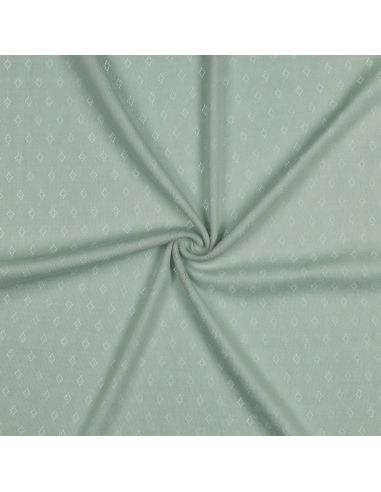 Tecido jersey malha pointelle - Menta