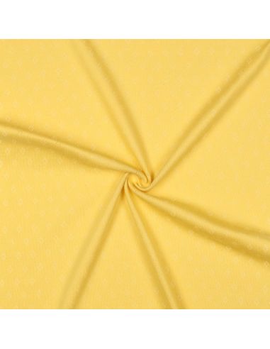 Tecido jersey malha pointelle - Amarelo claro