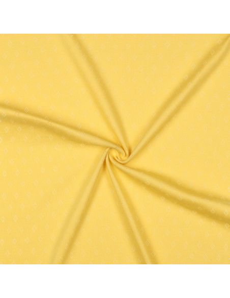 Tecido jersey malha pointelle - Amarelo claro
